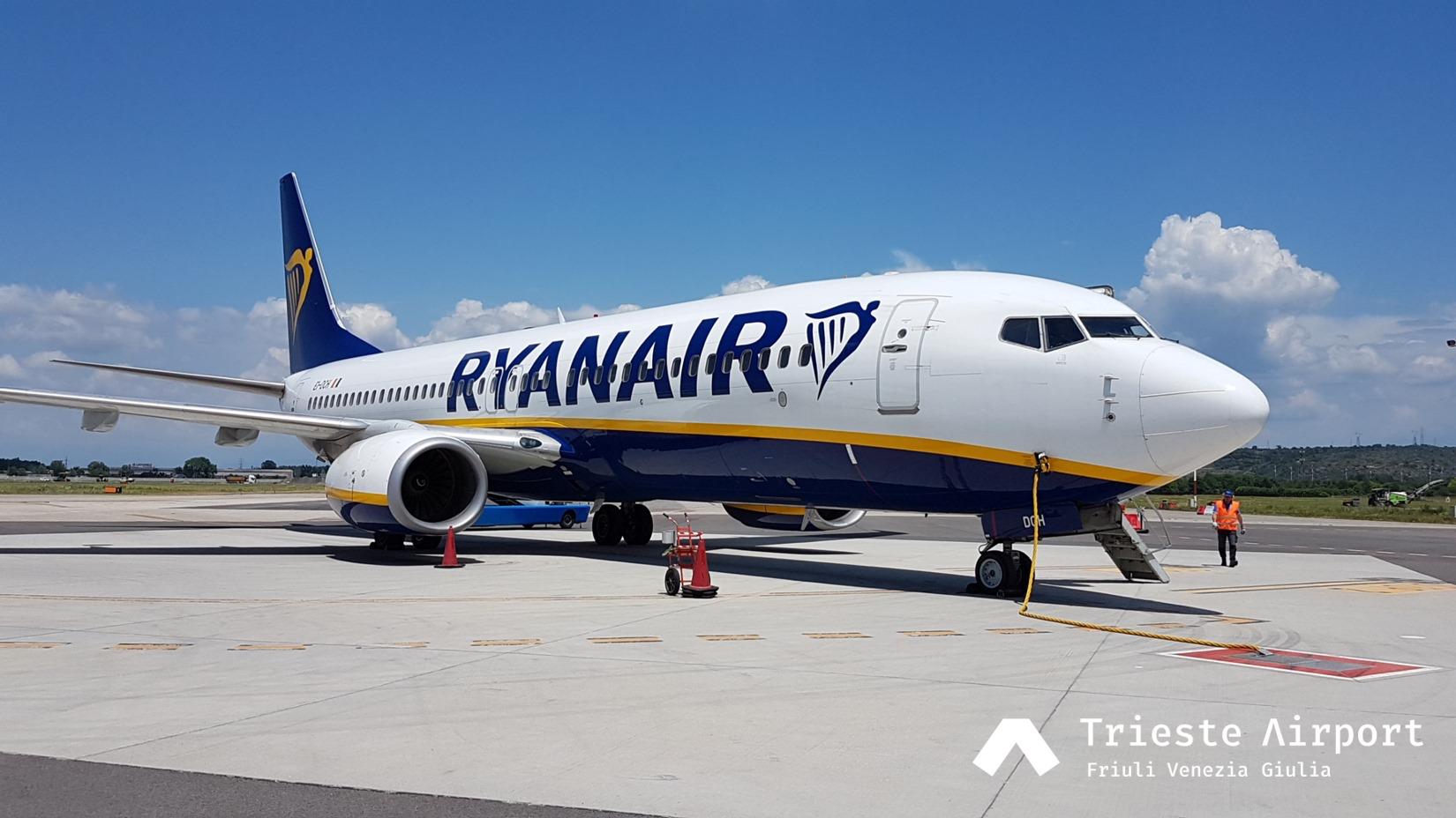 Copertina per Ryanair sospende i voli da Ronchi fino a marzo. Nel 2020 calo del 73% di passeggeri
